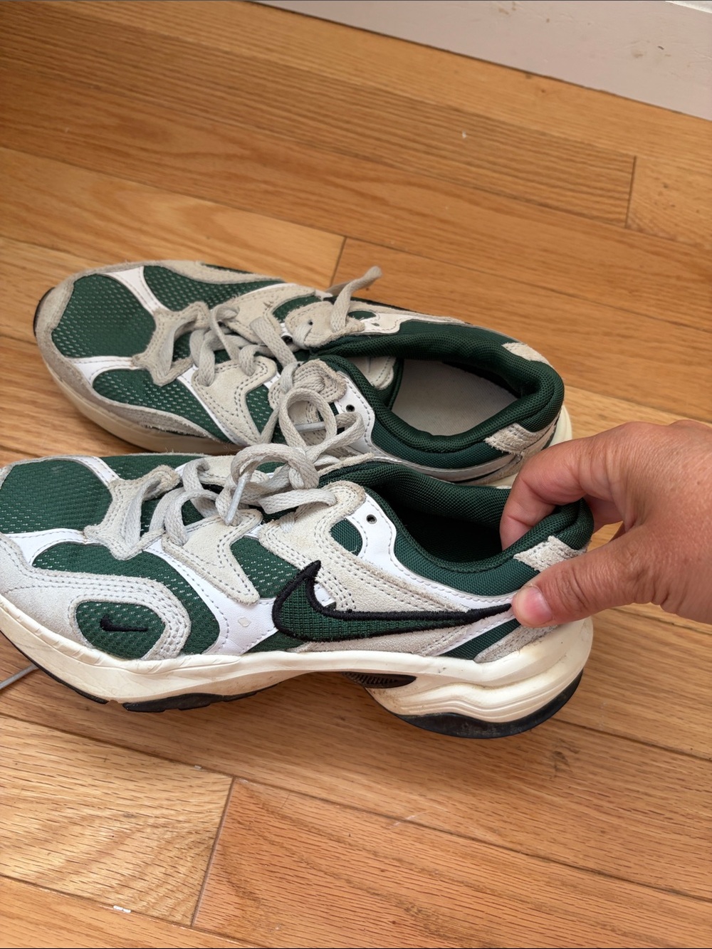 Nike Green, White and Black Women's Athletic Sneakers